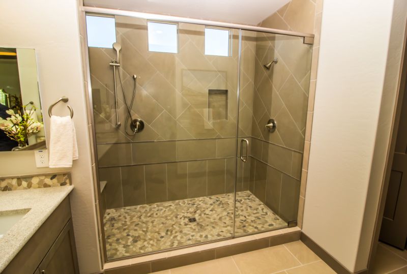 Walk-In Shower with Frameless Glass